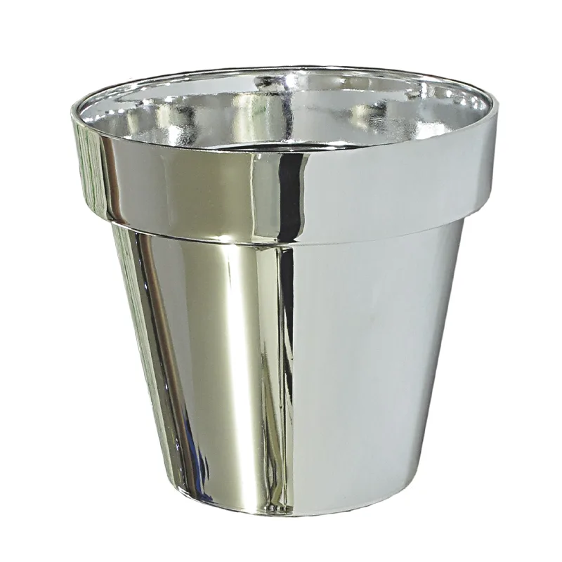 MACETA MILAN 14 CHROME