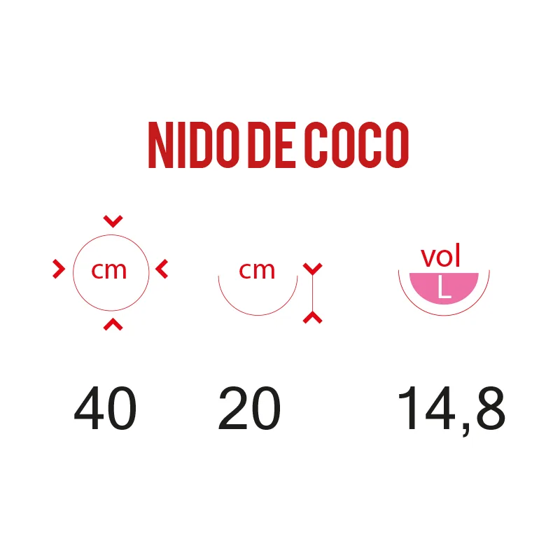 CANASTA  + NIDO COCO # 40 BLANCO (U.D. 4) - Image 2